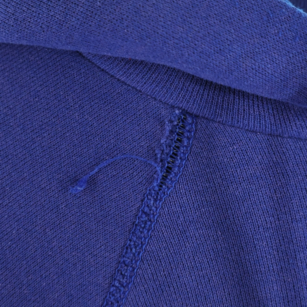VINTAGE(ヴィンテージ) 60S PULLOVER HOODIE BIG SIZE プルオーバーフーディー パーカー 脇ガゼット 袖貫通ステッチ ビッグサイズ スウェット ブルー