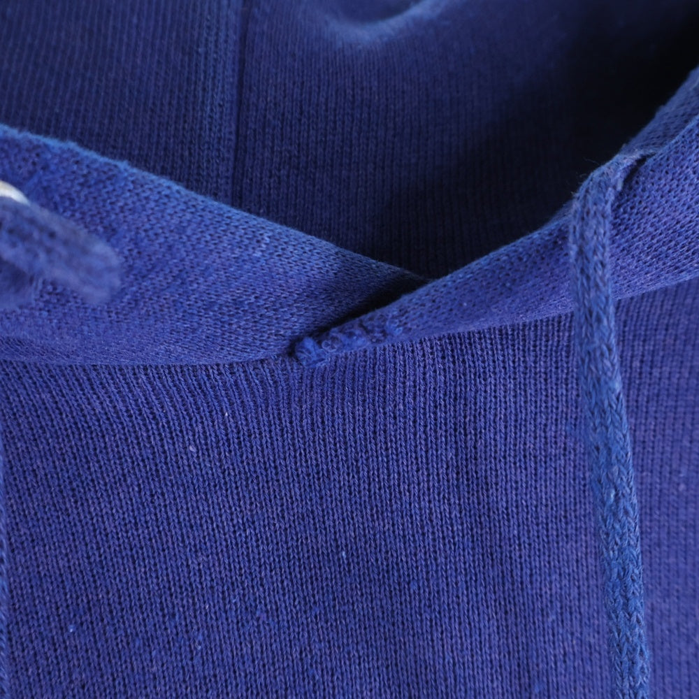 VINTAGE(ヴィンテージ) 60S PULLOVER HOODIE BIG SIZE プルオーバーフーディー パーカー 脇ガゼット 袖貫通ステッチ ビッグサイズ スウェット ブルー