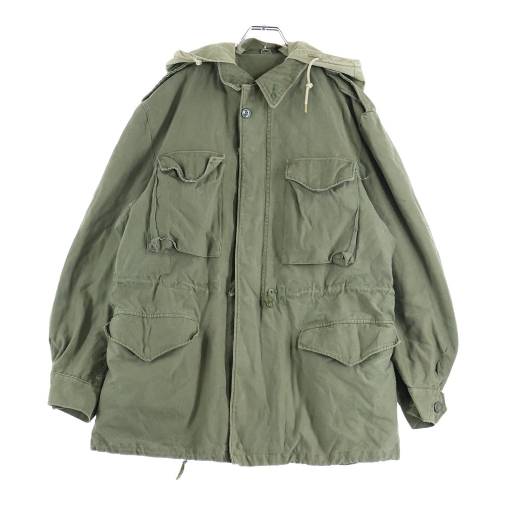 VINTAGE(ヴィンテージ) 50S U.S. ARMY M-51 FIELD JACKET TALON ZIP 後付けフード ミリタリージャケット コート カーキ