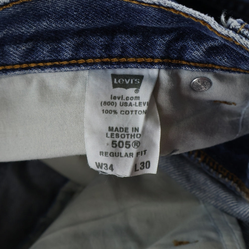 Levi's(リーバイス) 00S 505 REGULAR FIT DENIM PANTS ボタン裏刻印3405 サークルR レギュラー フィット デニムパンツ インディゴ