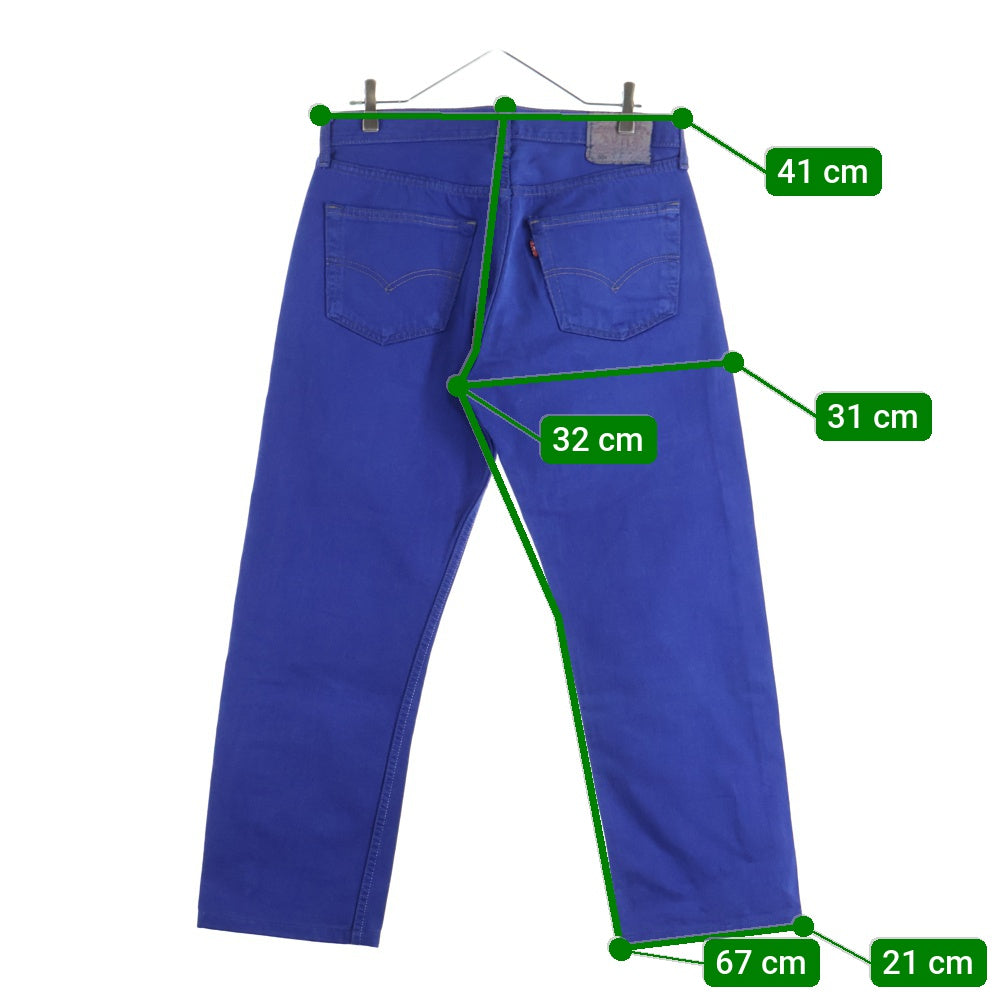 Levi's(リーバイス) 90-00S 501 DENIM PANTS ボタン裏刻印247 スモールe 後染め デニムパンツ ネイビー