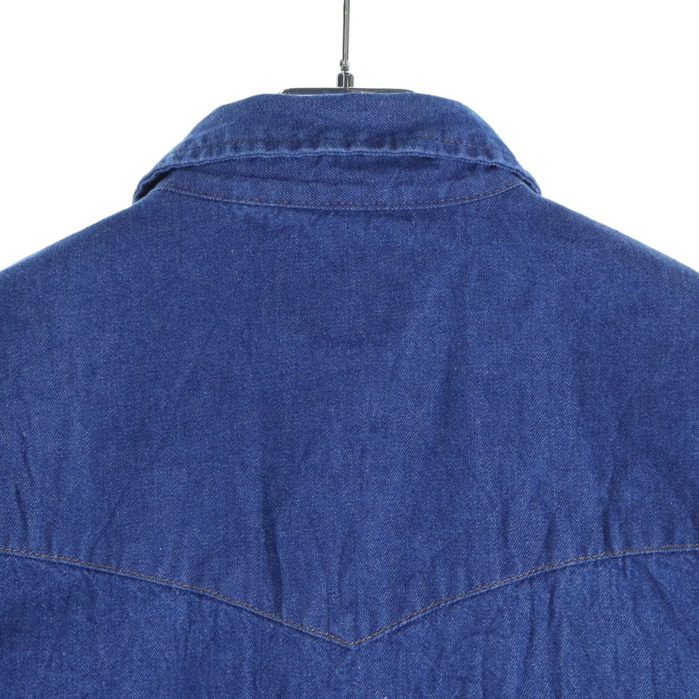 Wrangler(ラングラー) 80-90S DENIM WESTERN L/S SHIRT デニム ウエスタン 長袖 シャツ インディゴ 70127MW