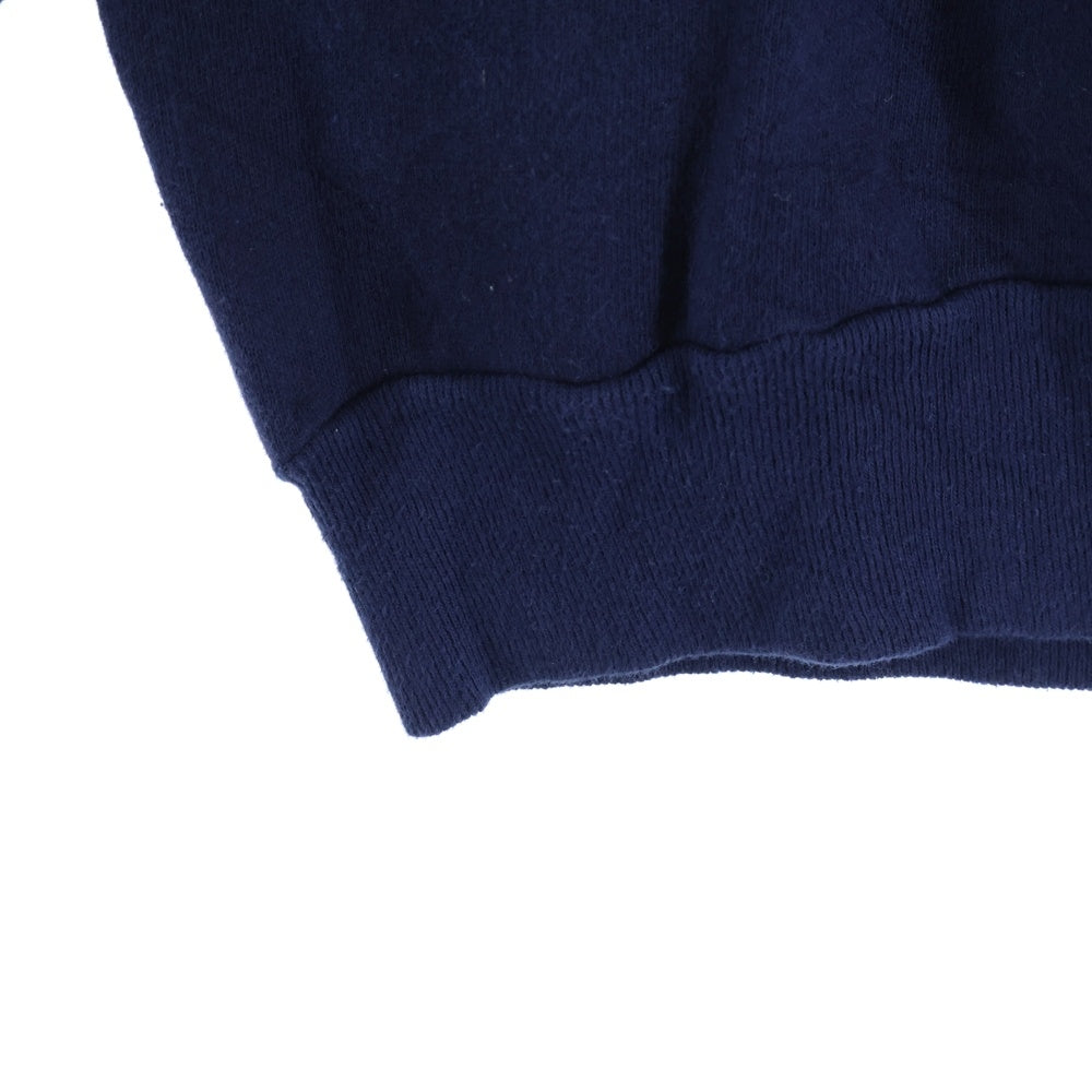 VINTAGE(ヴィンテージ) 60-70S VELVA SHEEN ベルバジーン FLOCY SWEAT STAFF LOGO フロッキー スウェット スタッフ ロゴ トレーナー ネイビー