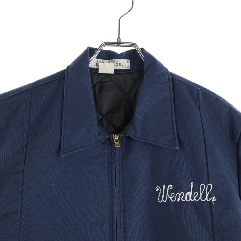 VINTAGE(ヴィンテージ) 70S RED KAP レッドキャップ VAL ELE-WENDEL TALON ZIP WORK JACKET 裏地キルティングジップアップ 刺? ジャケット ネイビー JT50NV