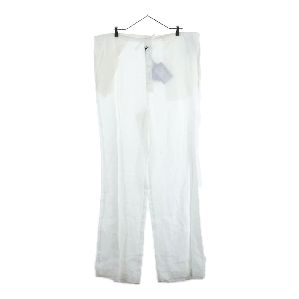 PRADA(プラダ) リネン スラックスパンツ ホワイト SPH301