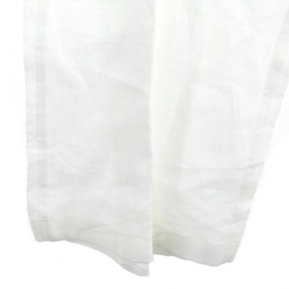 PRADA(プラダ) リネン スラックスパンツ ホワイト SPH301