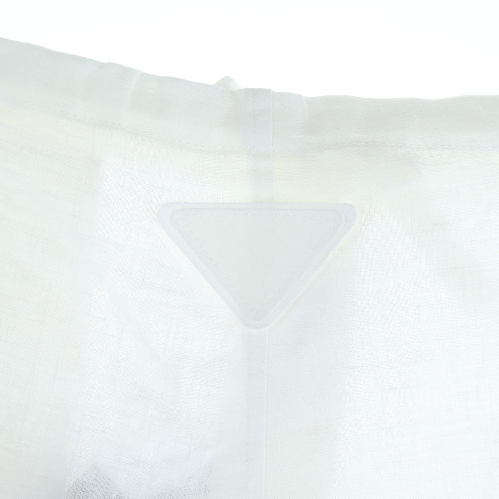 PRADA(プラダ) リネン スラックスパンツ ホワイト SPH301