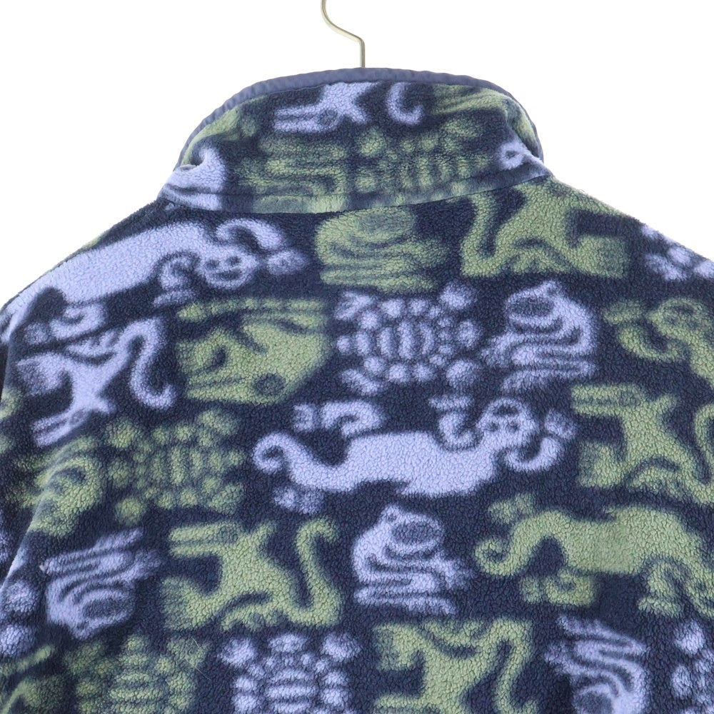 PATAGONIA(パタゴニア) 90S SNAP-T PULLOVER FLEECE CREATURE スナップT プルオーバー フリース クリーチャー パープル/グリーン