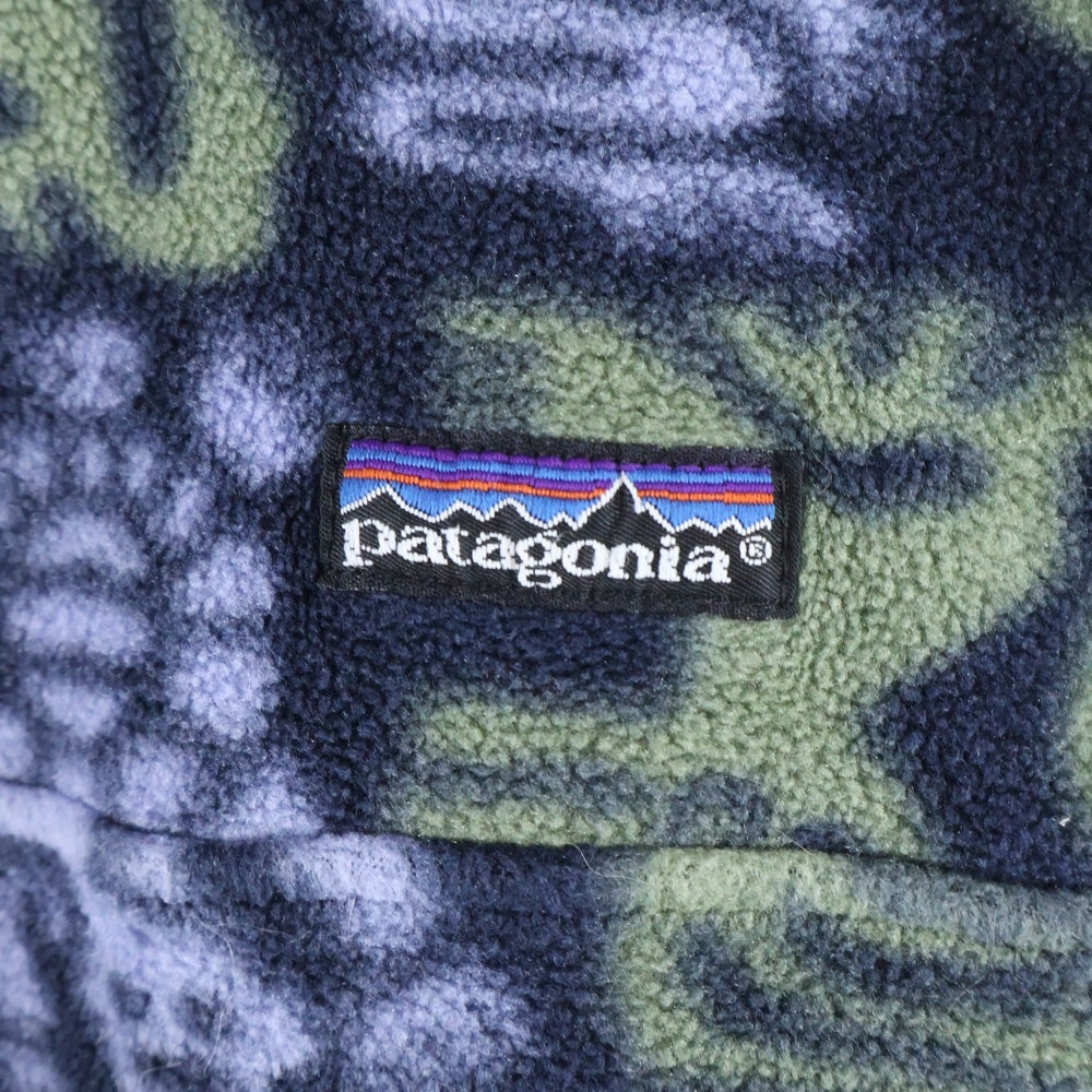 PATAGONIA(パタゴニア) 90S SNAP-T PULLOVER FLEECE CREATURE スナップT プルオーバー フリース クリーチャー パープル/グリーン