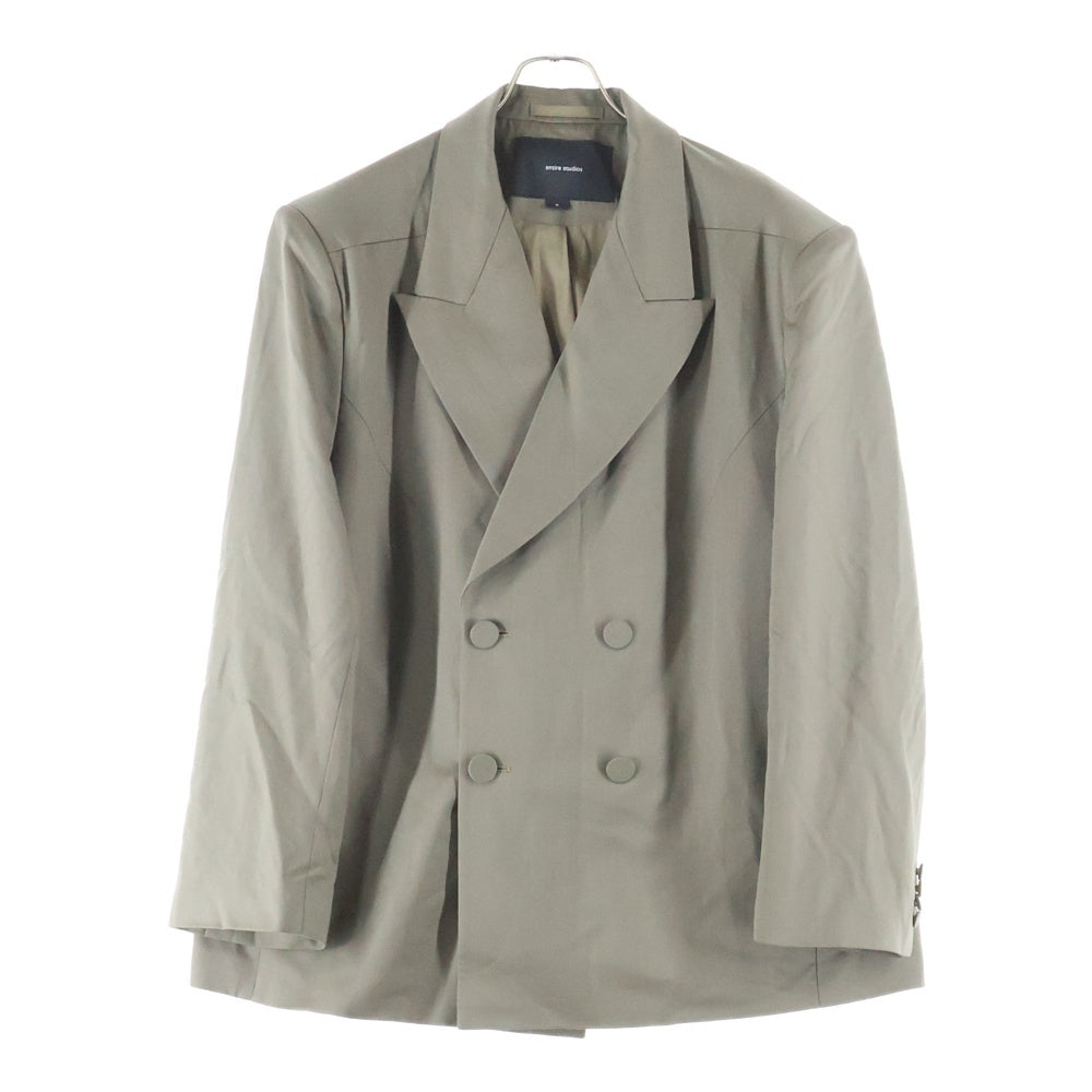 entire studios(エンタイア スタジオ) DOUBLE BREASTED BLAZER ES2438FE PO0129 ダブルブレスド ブレザー テーラードジャケット ベージュ