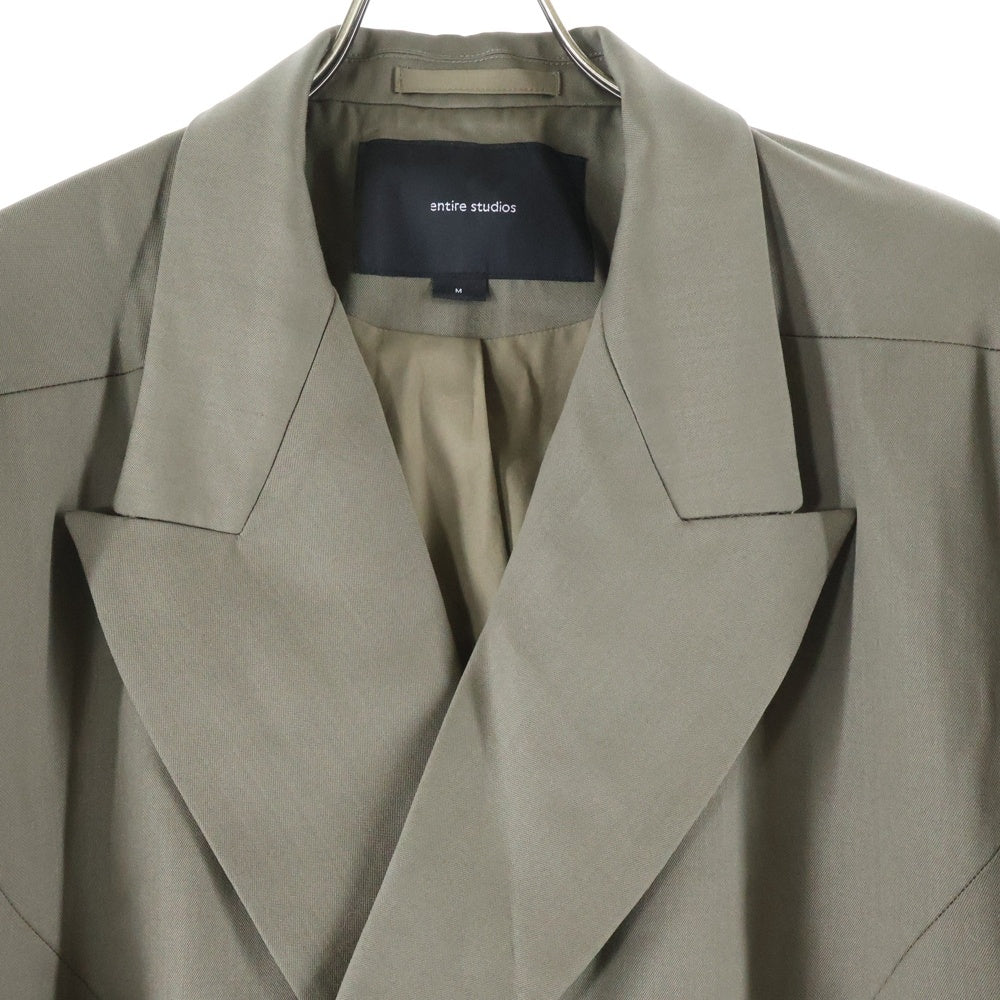 entire studios(エンタイア スタジオ) DOUBLE BREASTED BLAZER ES2438FE PO0129 ダブルブレスド ブレザー テーラードジャケット ベージュ