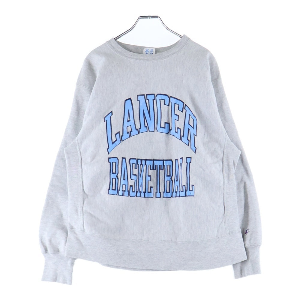 CHAMPION(チャンピオン) 80-90s REVERSE WEAVE LANCER トリコタグ後期 カレッジロゴ クルーネックスウェット長袖トレーナー グレー