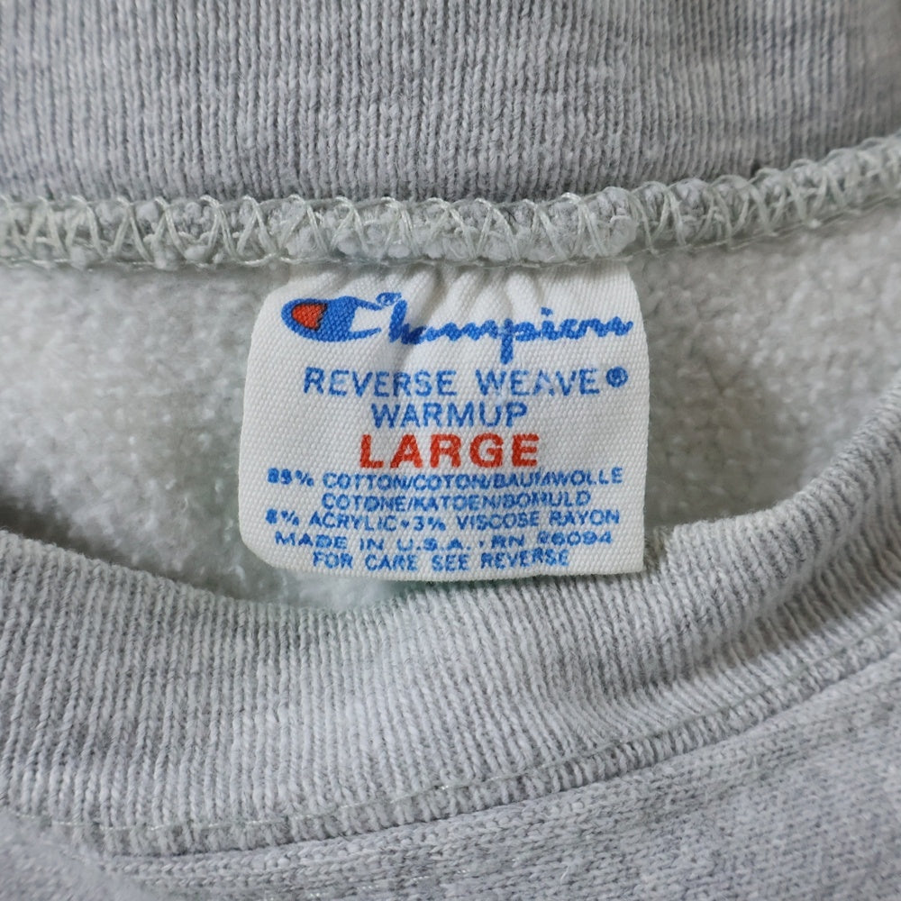 CHAMPION(チャンピオン) 80-90s REVERSE WEAVE LANCER トリコタグ後期 カレッジロゴ クルーネックスウェット長袖トレーナー グレー