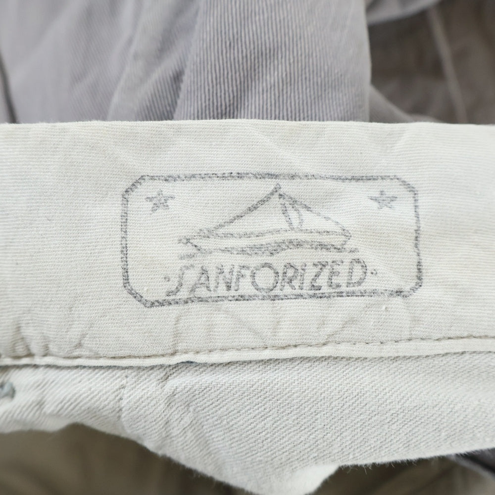 VINTAGE(ヴィンテージ) 60-70S SANFORIZED TALON WORK CHINO PANTS サンフォライズド ワーク チノ パンツ グレー
