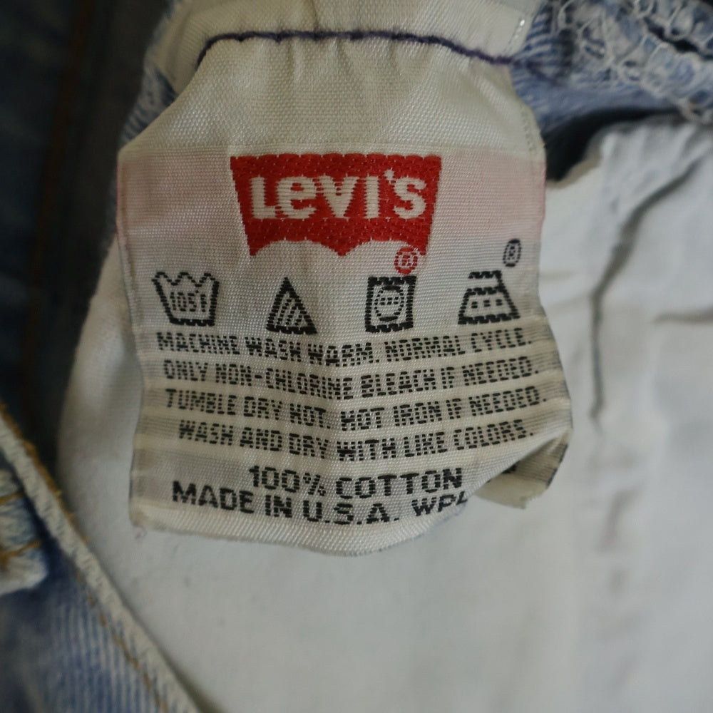 Levi's(リーバイス) 90S 501 BLEACHED DENIM PANS スモールe ボタン裏刻印520 デニムパンツ インディゴ