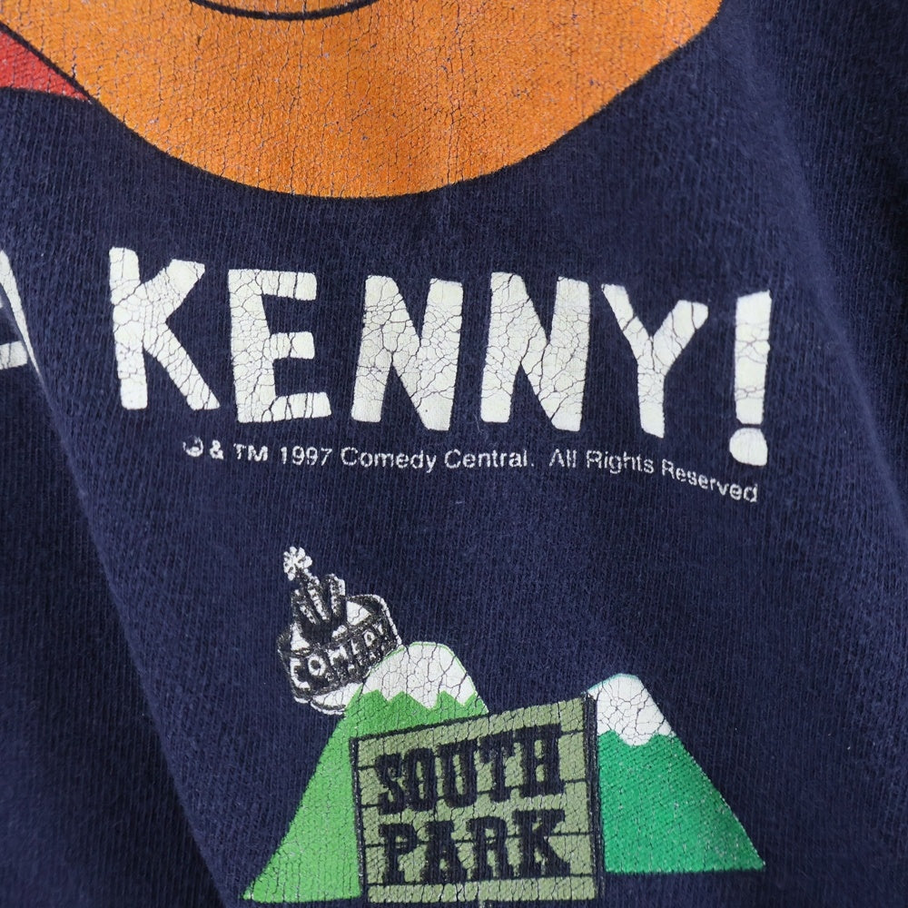 VINTAGE(ヴィンテージ) 90s SOUTH PARK サウスパーク プリント半袖Tシャツ ネイビー