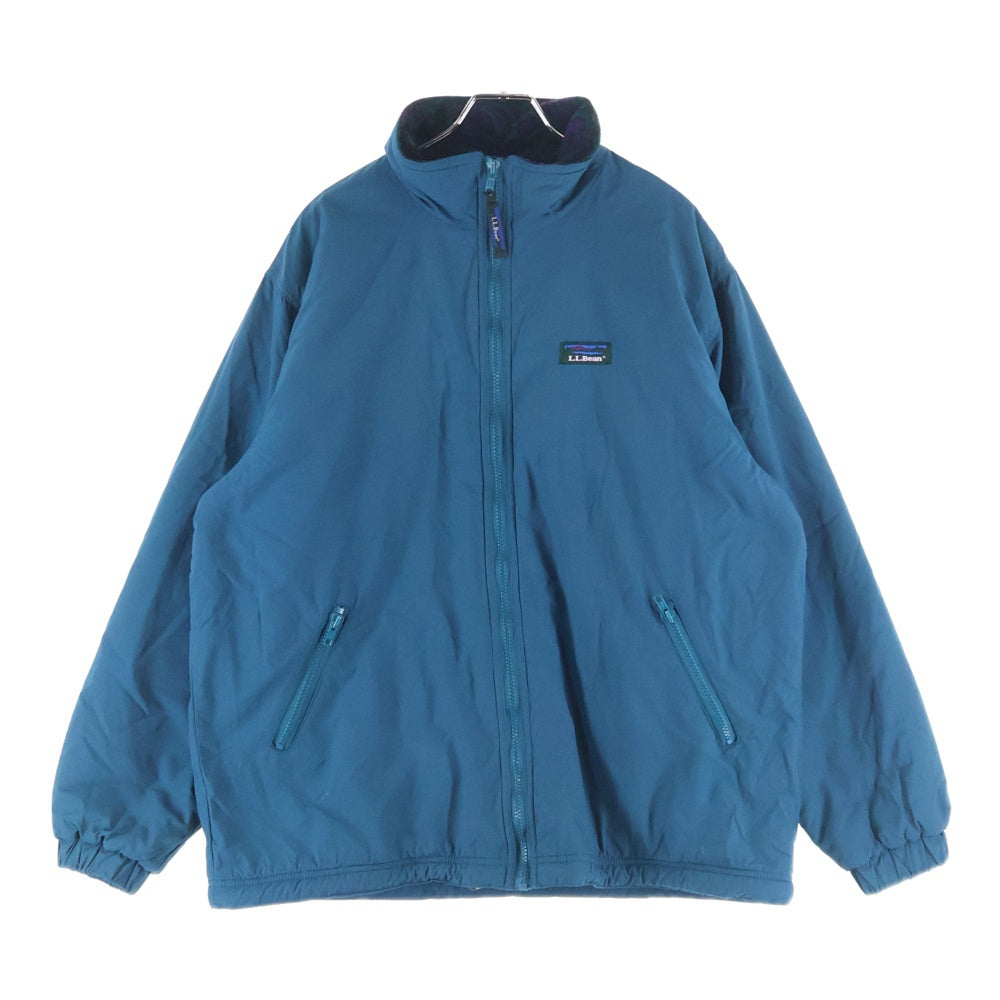 L.L.Bean(エルエルビーン) 80-90S WARM UP NYLON JACKET デカタグ 裏地フリース ウォームアップ ナイロン ジャケット グリーン