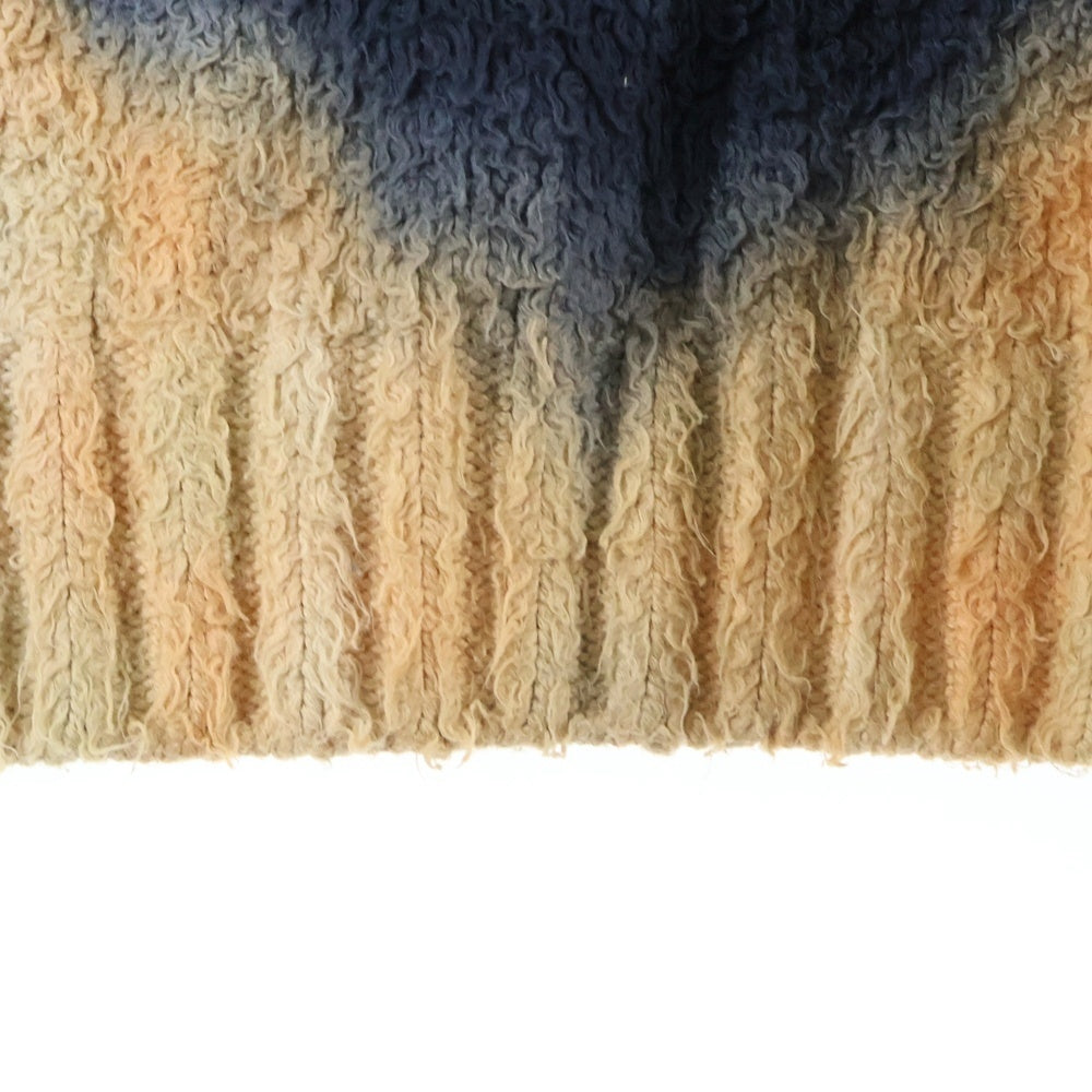 CELINE(セリーヌ) 21SS LOOSE CREW NECK SWEATER IN BRUSHED COTTON 2A90K727M TIE-DYE タイダイ柄ルーズニットセーター ブラック/ブルー/オレンジ