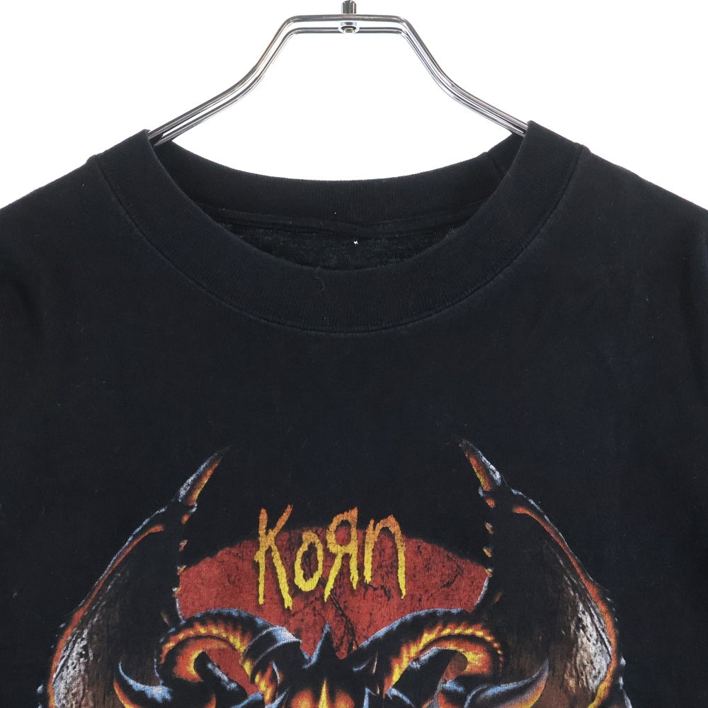 VINTAGE(ヴィンテージ) 00s KORN HEARTBURN TEE コーン フロントプリント 半袖Tシャツ ブラック