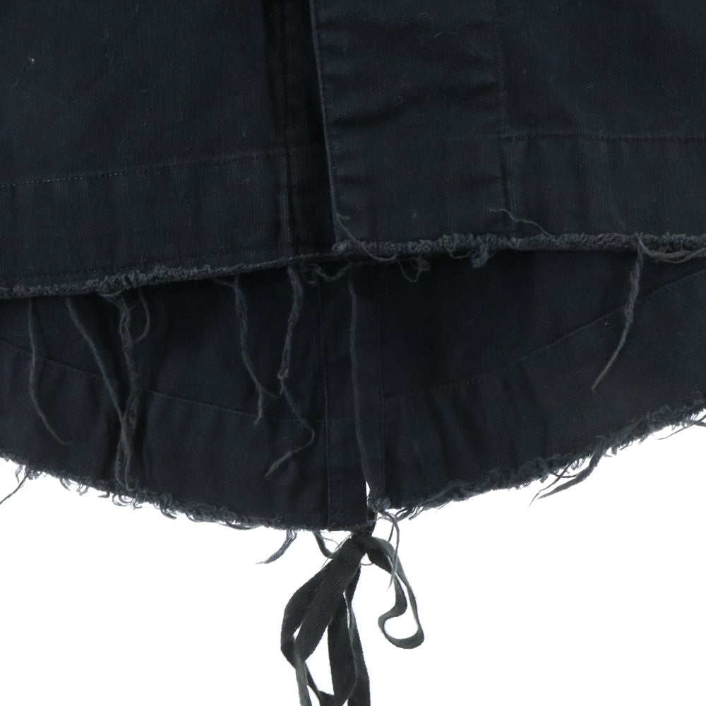 UNDERCOVER(アンダーカバー) 03AW paper doll V67 解体ノーカラーモッズコート ブラック