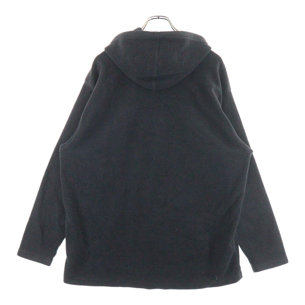 NIKE(ナイキ) 00S LOGO FLEECE PULLOVER HOODIE PARKA インドネシア製 ロゴ刺繍 フリース プルオーバー パーカー フーディー ブラック
