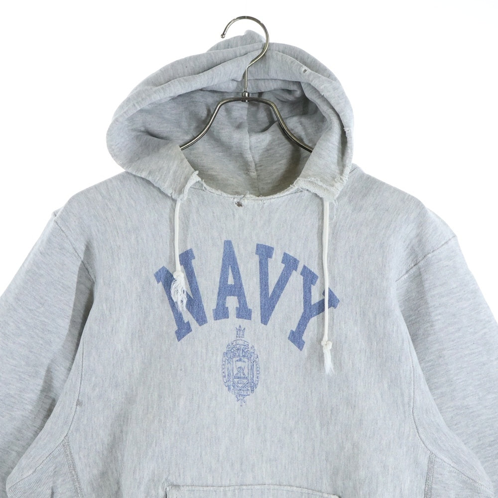 CHAMPION(チャンピオン) 80S REVERSE WEAVE NAVY HOODIE PARKA トリコタグ後期 リバース ウィーブ ネイビー フーディー パーカー グレー