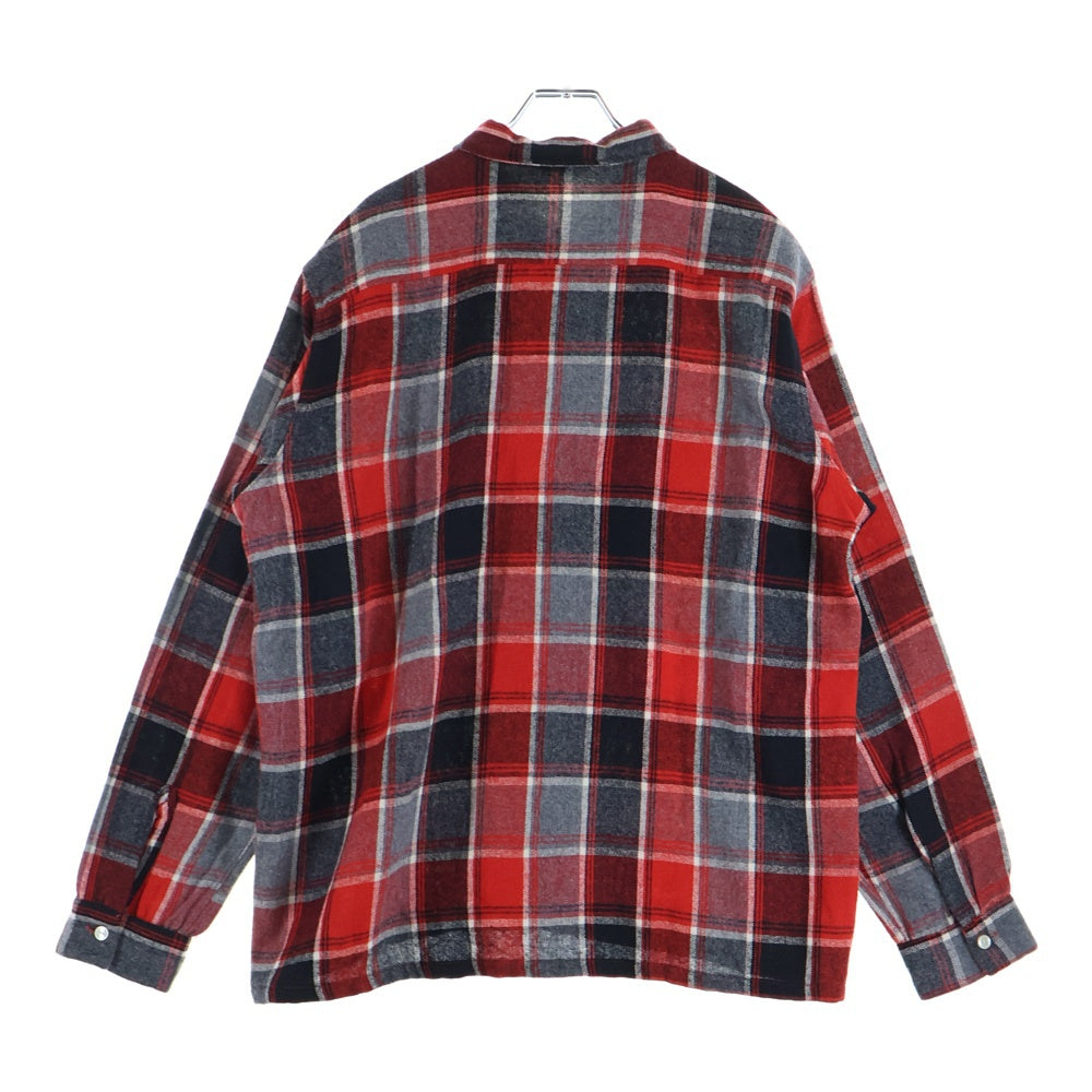VINTAGE(ヴィンテージ) 50-60S PERSONALITY パーソナリティー WOOL RAYON CHECK L/S SHIRT ウール レーヨン チェック 長袖シャツ レッド/グレー/ブラック