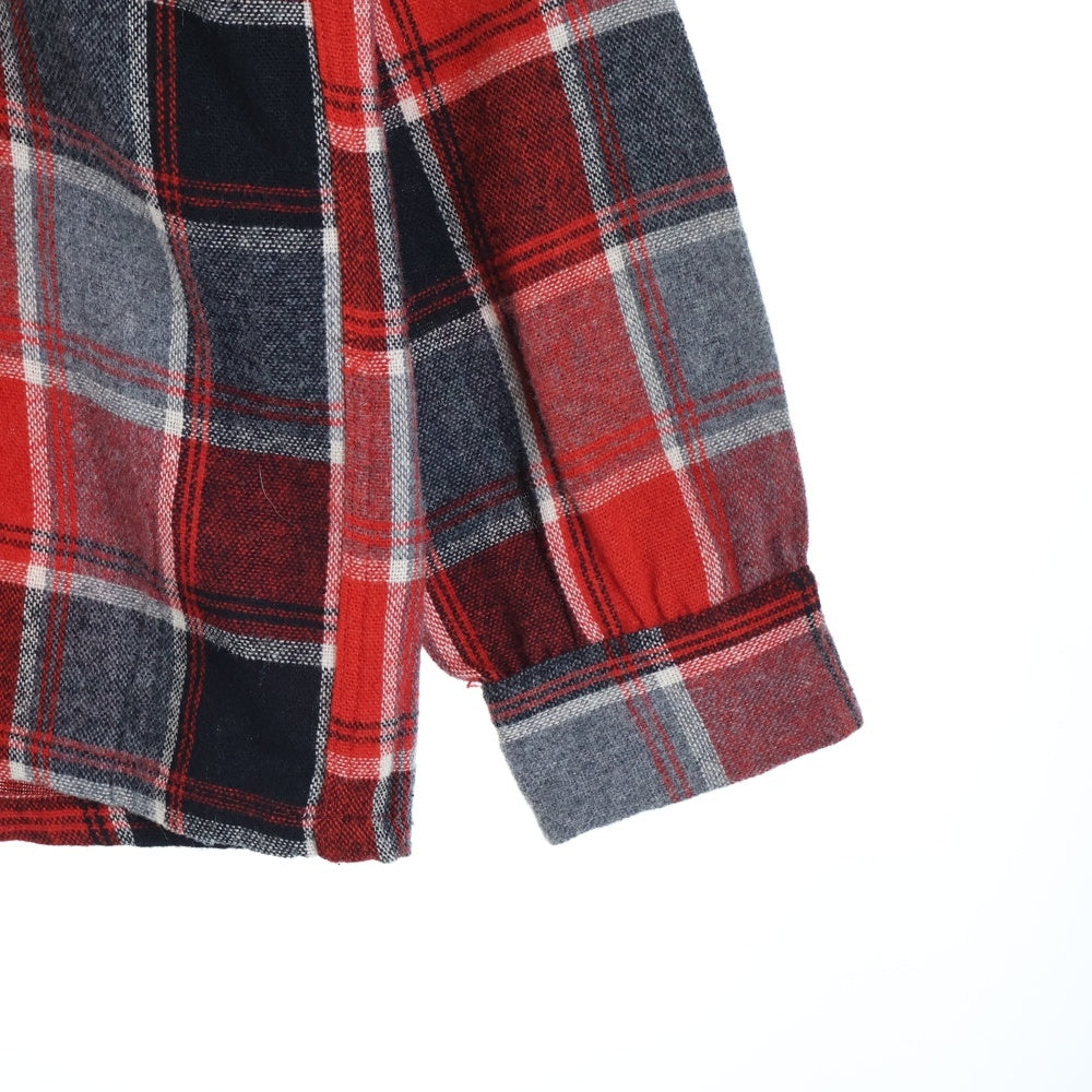 VINTAGE(ヴィンテージ) 50-60S PERSONALITY パーソナリティー WOOL RAYON CHECK L/S SHIRT ウール レーヨン チェック 長袖シャツ レッド/グレー/ブラック