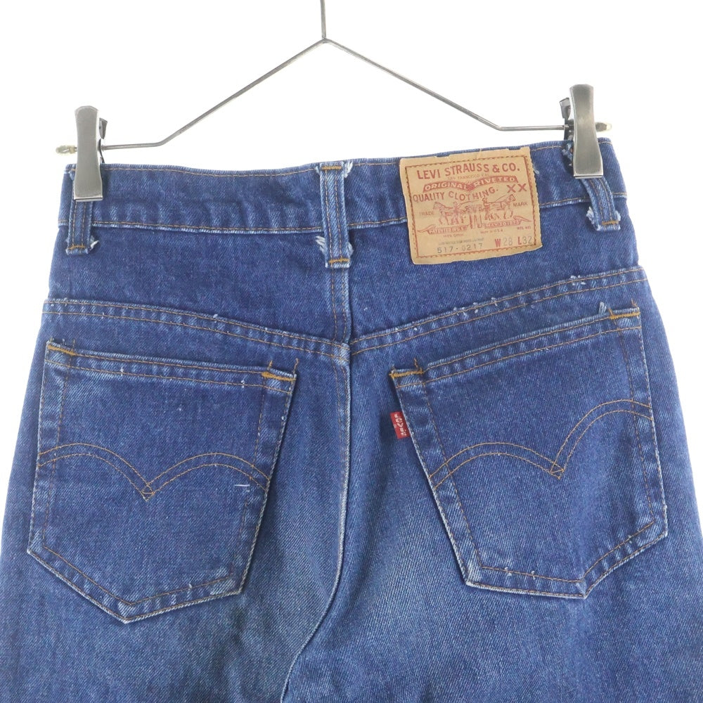 Levi's(リーバイス) 517-0217 スモールe ボタン裏653刻印 フレアデニムパンツ ブルー