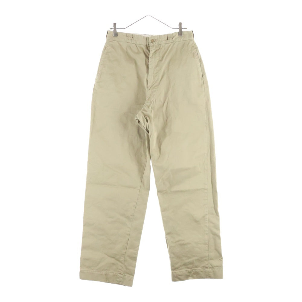 NO BRAND(ノーブランド) 60s MILITALLY US.ARMY CHINO PANTS ユーエスアーミー チノパンツ ミリタリー ベージュ
