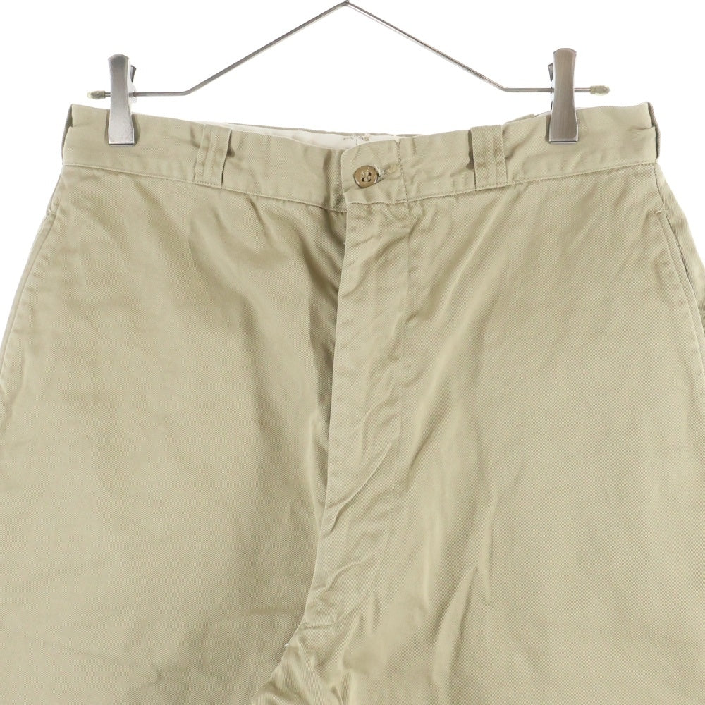 NO BRAND(ノーブランド) 60s MILITALLY US.ARMY CHINO PANTS ユーエスアーミー チノパンツ ミリタリー ベージュ