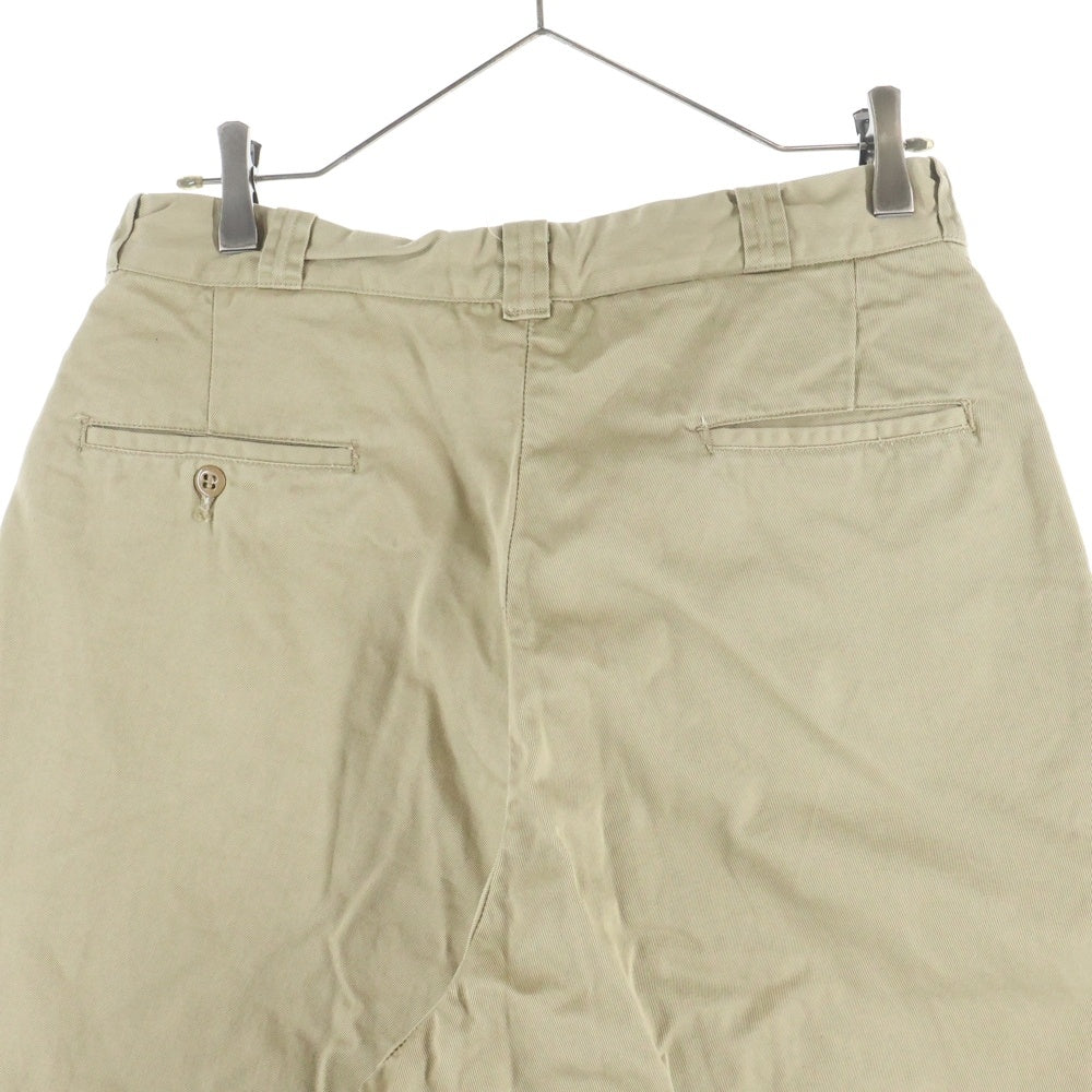NO BRAND(ノーブランド) 60s MILITALLY US.ARMY CHINO PANTS ユーエスアーミー チノパンツ ミリタリー ベージュ