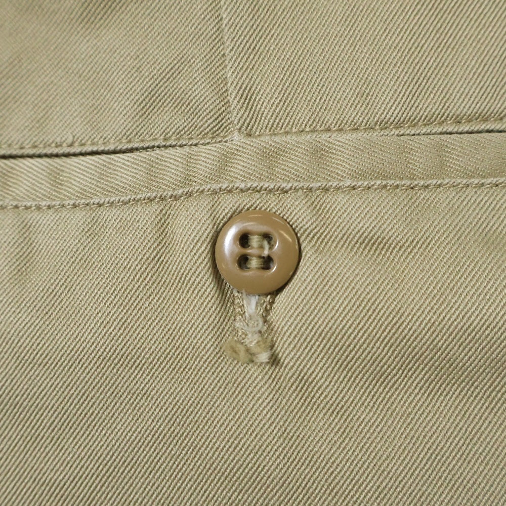 NO BRAND(ノーブランド) 60s MILITALLY US.ARMY CHINO PANTS ユーエスアーミー チノパンツ ミリタリー ベージュ