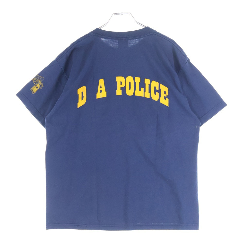 VINTAGE(ヴィンテージ) 90s HARGROVE POLICE プリント半袖Tシャツ ネイビー