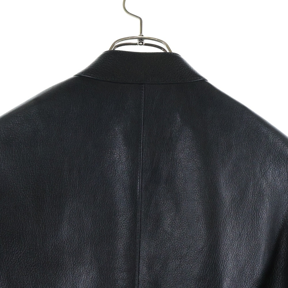 Maison Margiela(メゾンマルジェラ) 5-ZIP LEATHER JACKET ジップアップ シングルレザージャケット ブラック S50AM0489 SY1460