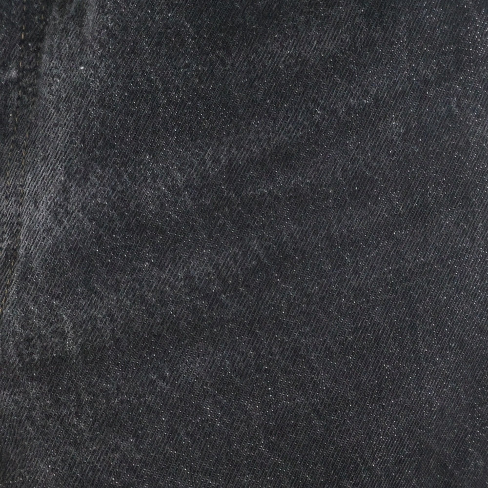 Levi's(リーバイス) 90S VINTAGE 501 CUT OFF BLACK DENIM PANTS ボタン裏刻印653 レジスターR 先染め カットオフ デニムパンツ ブラック