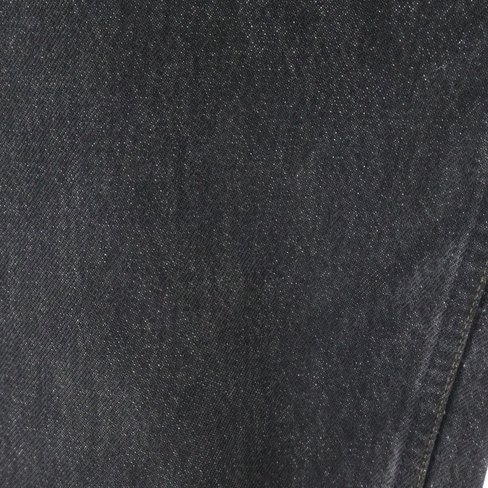 Levi's(リーバイス) 90S VINTAGE 501 CUT OFF BLACK DENIM PANTS ボタン裏刻印653 レジスターR 先染め カットオフ デニムパンツ ブラック