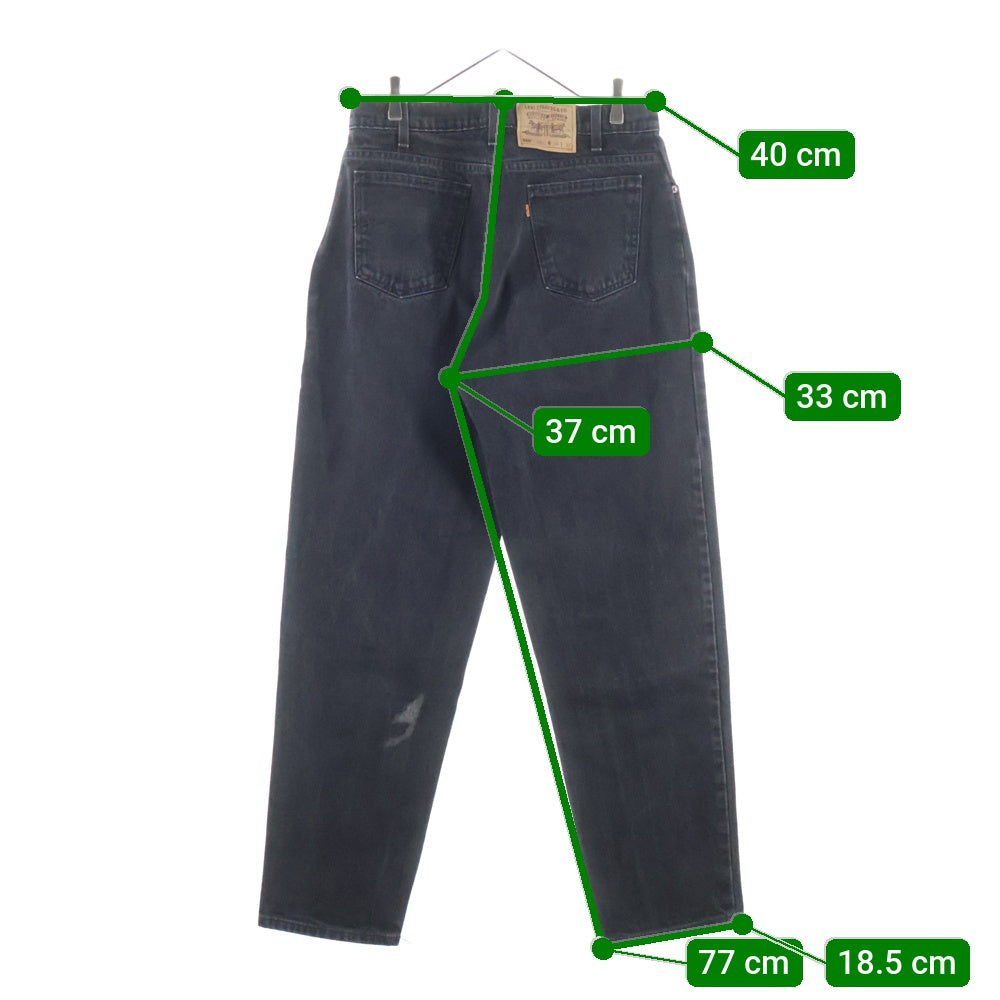 Levi's(リーバイス) 90S 560 LOOSE FIT TAPERED LEG DENIM PANTS BLACK 96年製 後染め オレンジタブ テーパード デニムパンツ ブラック