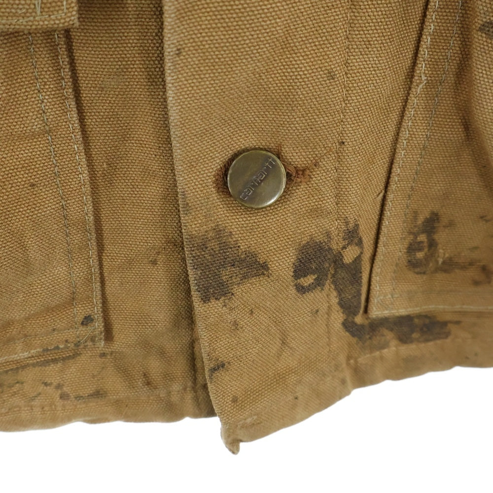 CARHARTT(カーハート) 80S DUCK HUNTING JACKET USA製 星タグ ハンティング ダック 裏地ブランケット ジャケット コート ブラウン CB255