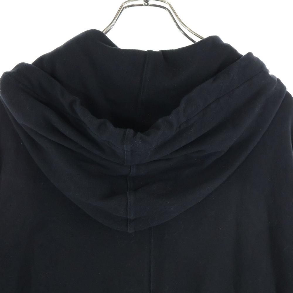 Rick Owens DRKSHDW(リックオウエンス ダークシャドウ) 25AW TOMMY HUSTLER HOODIE DU02E7271-JDB レイヤードデザインプルオーバーパーカー ブラック