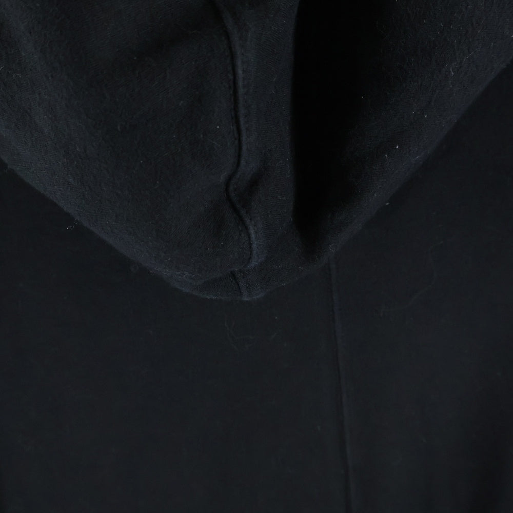 Rick Owens DRKSHDW(リックオウエンス ダークシャドウ) 25AW TOMMY HUSTLER HOODIE DU02E7271-JDB レイヤードデザインプルオーバーパーカー ブラック