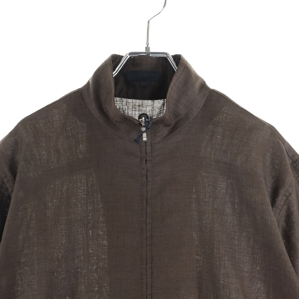 Omar Afridi(オマールアフリディ) 24SS ELASTICATED SHIRT エラスティケーテッド 半袖シャツ ブラウン OA-SS24-SHR-105-01