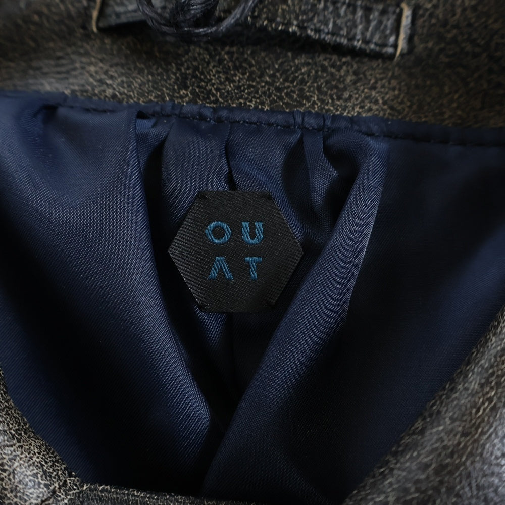 OUAT(オーユーエーティー) OFFICE COAT STEER HIDE オフィスコート 牛革 ブラウン O009007CT