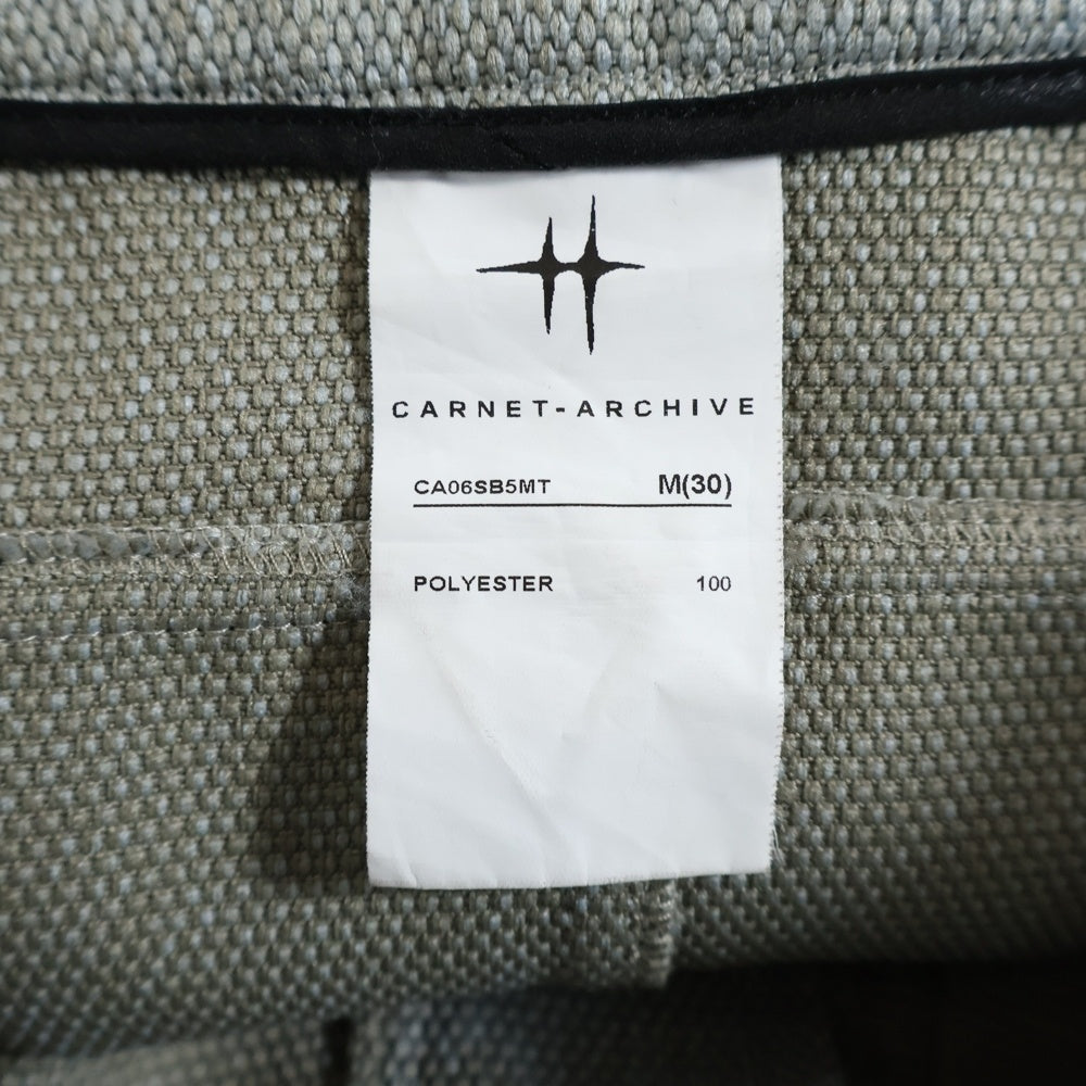 CARNET-ARCHIVE(カーネットアーカイブ) SACK TROUSERS MINT サック トラウザーズ ワイドスラックス ミント グレー