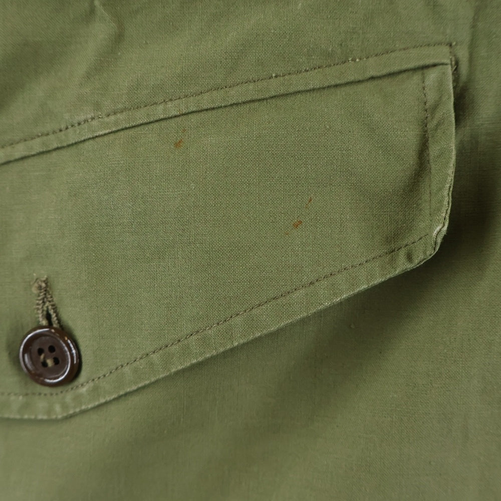 VINTAGE(ヴィンテージ) 50-60S FRENCH ARMY PULLOVER ALPINE SMOCK PARKA フランス軍 プルオーバー アルパイン スモック パーカー カーキ
