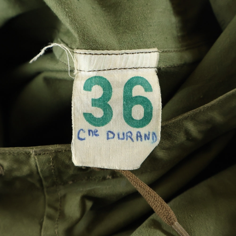 VINTAGE(ヴィンテージ) 50-60S FRENCH ARMY PULLOVER ALPINE SMOCK PARKA フランス軍 プルオーバー アルパイン スモック パーカー カーキ