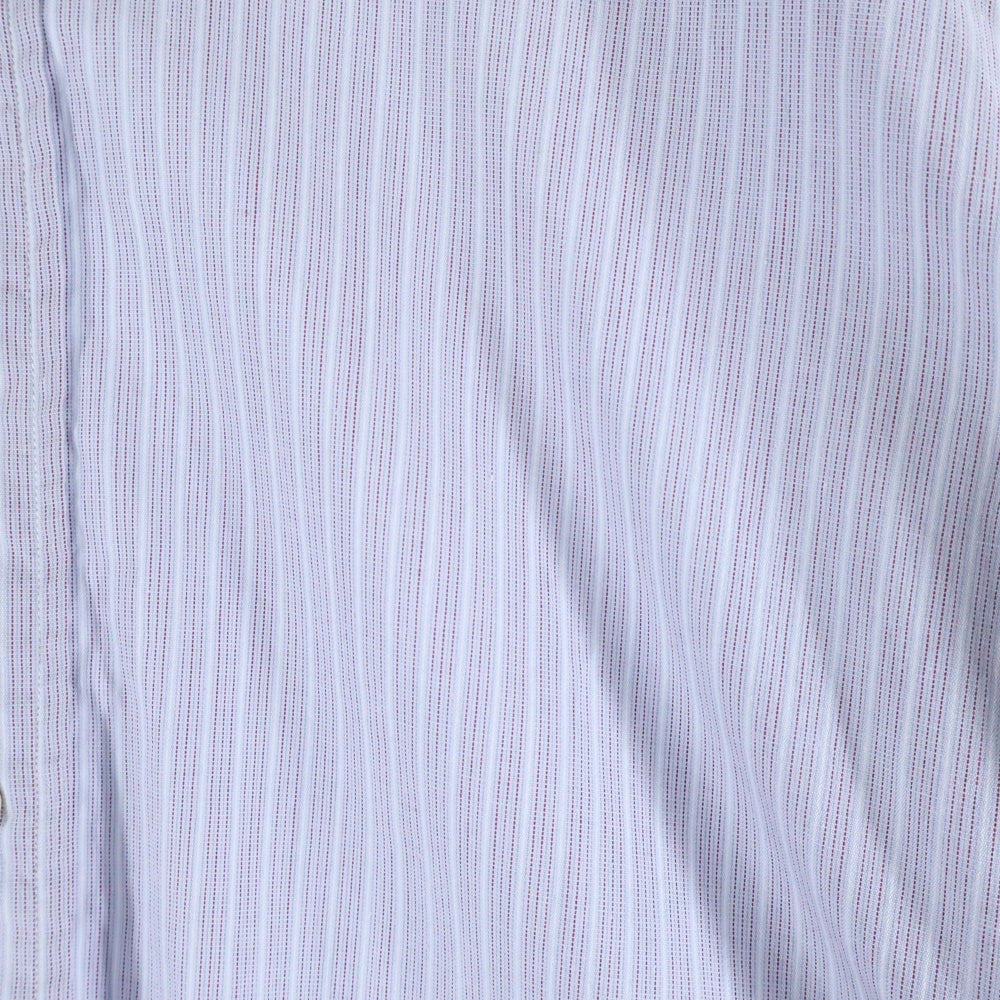 VINTAGE(ヴィンテージ) 40-50S CC41シー シー フォーティー ワン BRITISH STRIPE L/S GRANDPA shirt SHIRT ストライプ 長袖 グランパ シャツ パープル/グレー