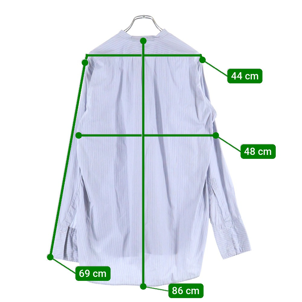 VINTAGE(ヴィンテージ) 40-50S CC41シー シー フォーティー ワン BRITISH STRIPE L/S GRANDPA shirt SHIRT ストライプ 長袖 グランパ シャツ パープル/グレー