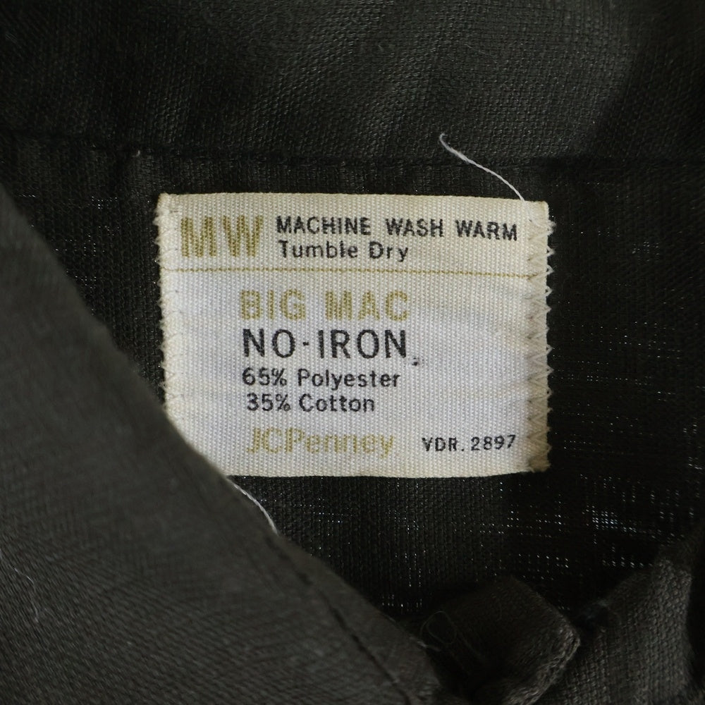 BIGMAC(ビッグマック) 70S JC PENNEY NO-IRON L/S SHIRT 長袖 シャツ カーキ