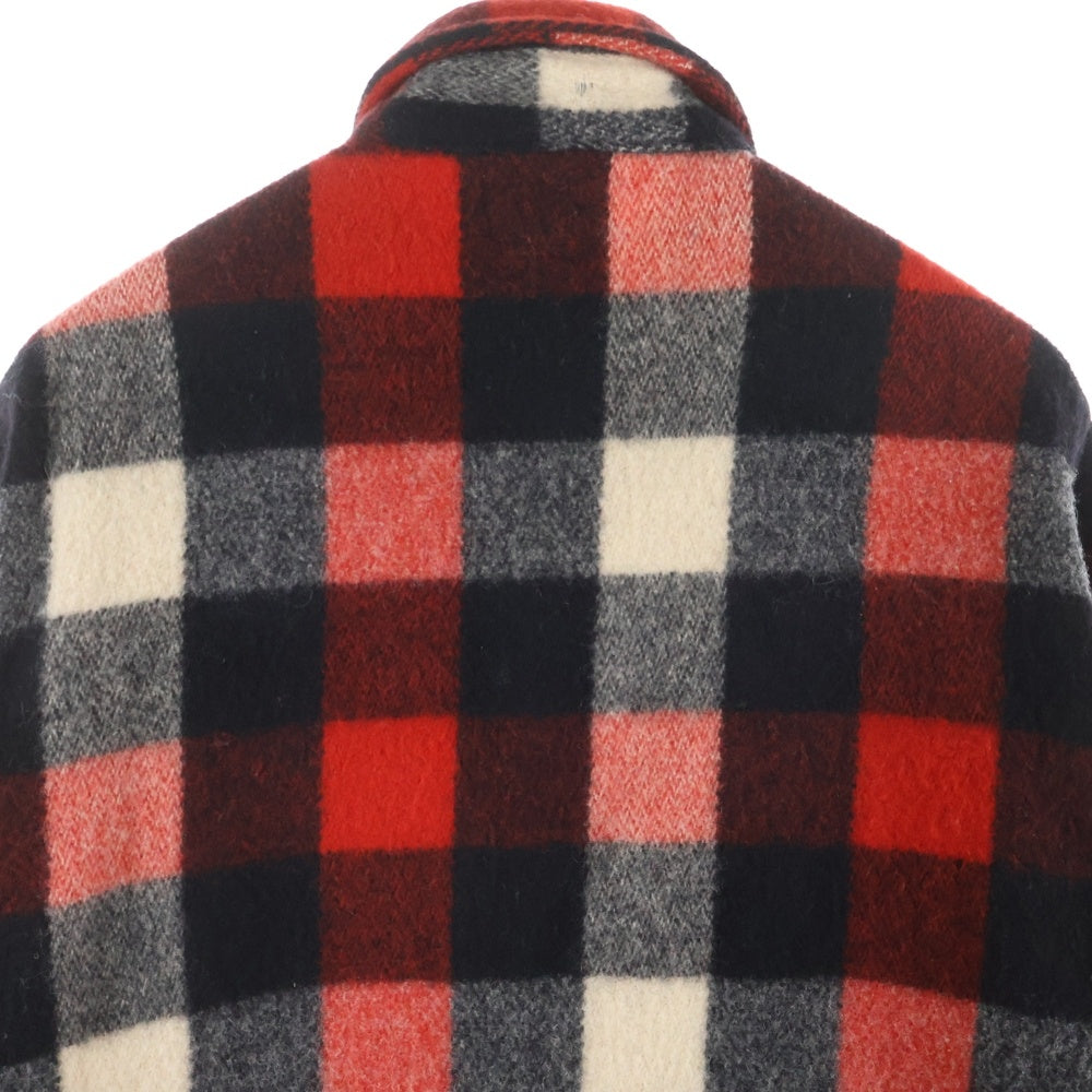 WOOLRICH(ウールリッチ) 50S BUFFALO CHECK L/S WOOL SHIRT バッファローチェック ウール 長袖 シャツ マチ付き レッド/ホワイト/ブラック